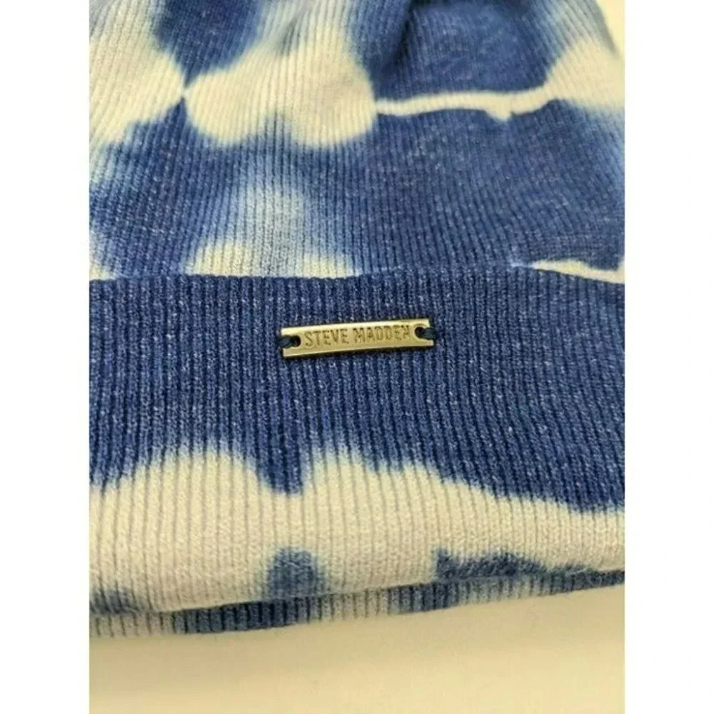 Steve Madden Hats Women's TIE-DYE BEANIE BLUE NWT